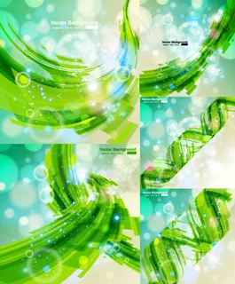 梦幻动感曲线矢量素材