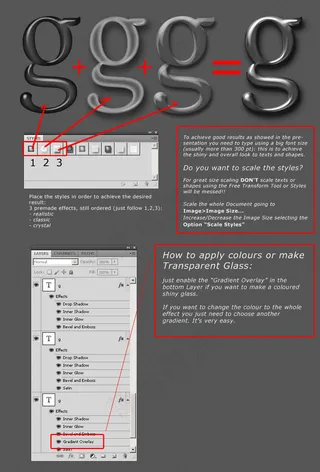 透明艺术字体效果直接更改文字