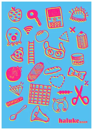 手绘可爱小图标图案