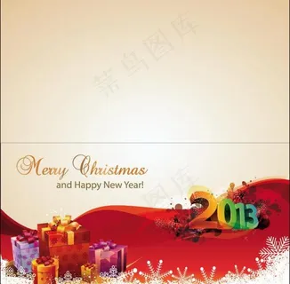 精美圣诞节贺卡矢量素材