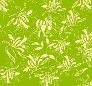 绿色植物花纹背景矢量免费下载