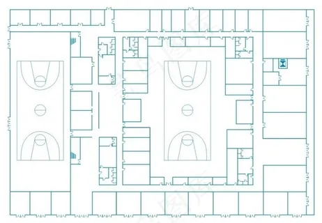 建平体育馆一层平面图图片
