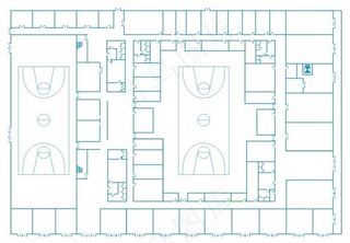 建平体育馆一层平面图图片