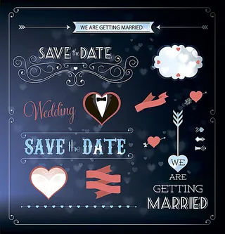 婚礼背景花纹边框