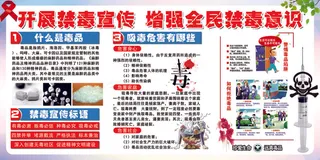 2018年免费模板开展禁毒宣传栏