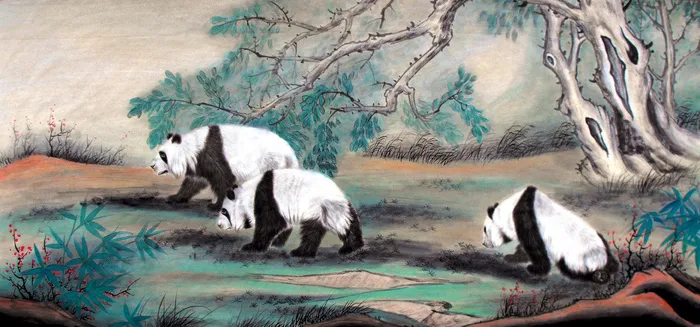 国宝熊猫图片