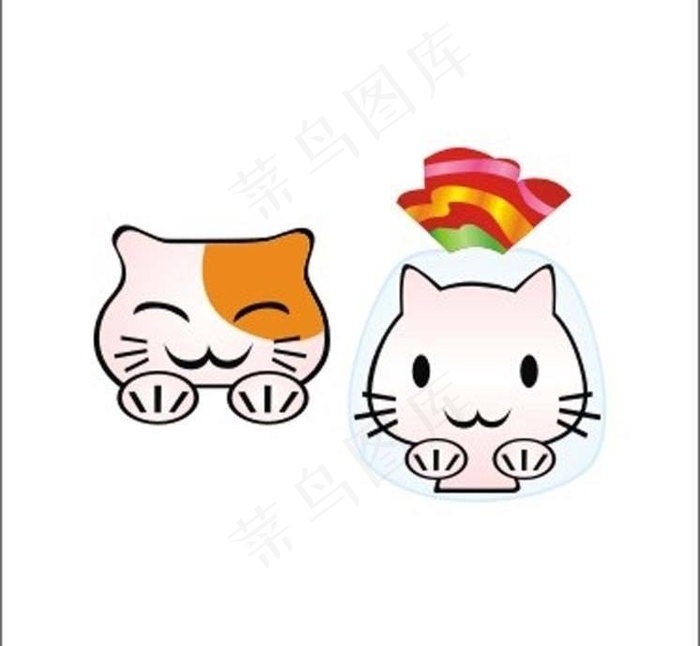 小猫图片cdr矢量模版下载