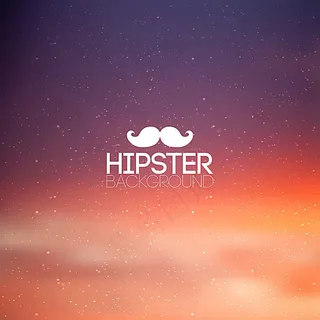 胡子潮人风格海报