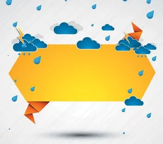 精美云朵边框矢量素材