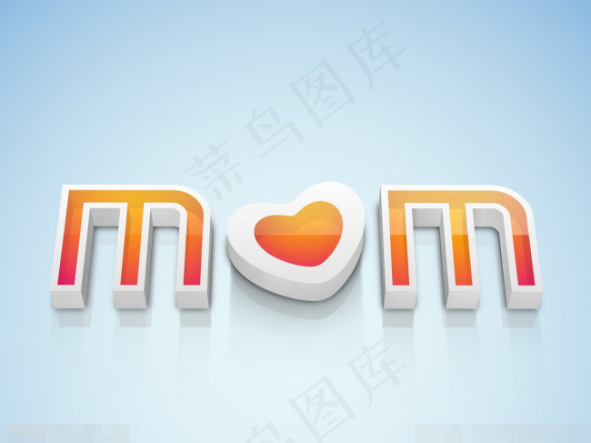 母亲节贺卡eps,ai矢量模版下载