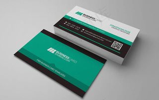 商务简洁大气名片模板psd素材下载