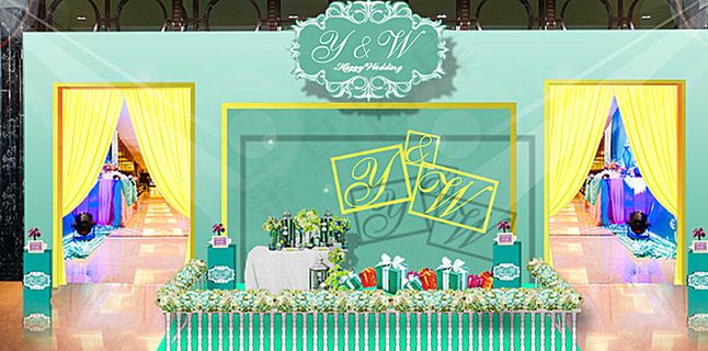 婚礼迎宾区图片