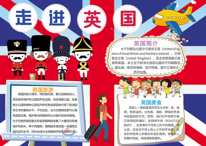 英国小报欧洲城市地理旅游建筑手抄小...psd模版下载