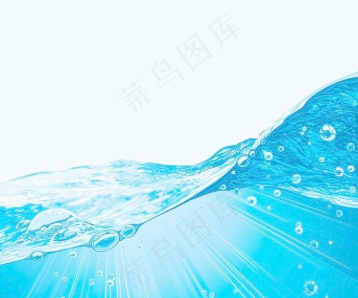 动感蓝色水花水泡图片eps,ai矢量模版下载