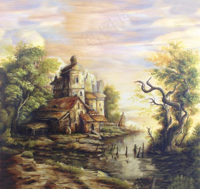 油画风景图片