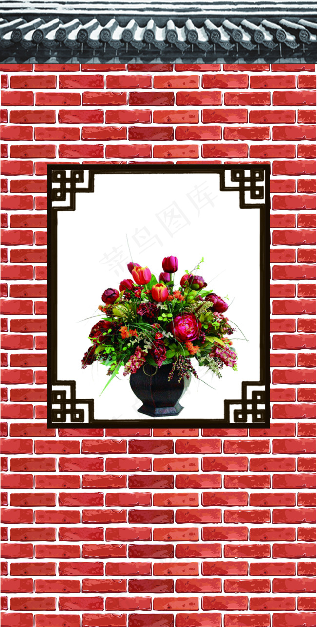 中国风婚礼侧副镂空造型背景