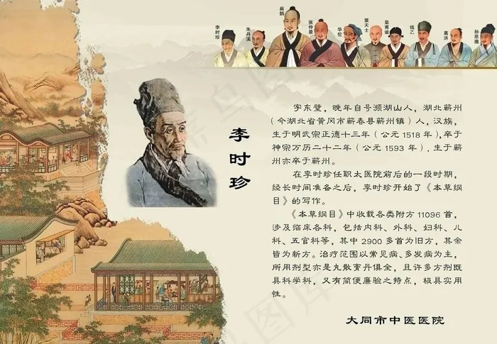 李时珍图片(2835X2126(DPI:72))psd模版下载