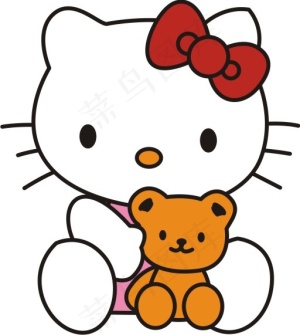 印花矢量图 卡通人物形象 猫 KI...