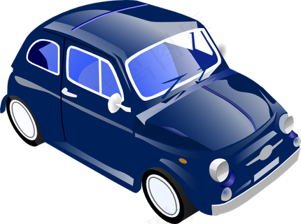 小的汽车省油的剪辑艺术