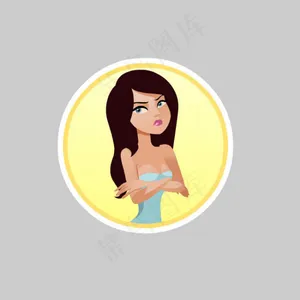 生气的女孩flash