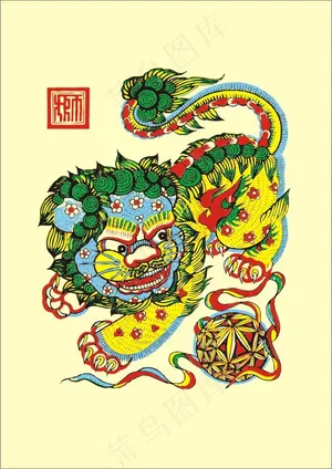 舞狮CDR图片