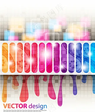 时尚炫彩背景矢量素材图片