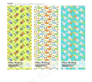 可爱背景系列矢量素材-12