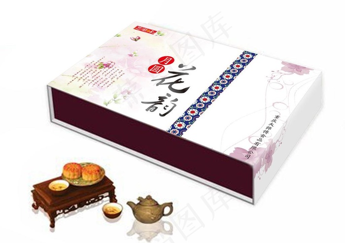 月饼包装图片cdr矢量模版下载