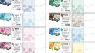 花朵纸卡吊牌图片