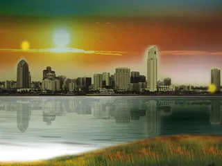 商业城市建筑房地产PPT模板