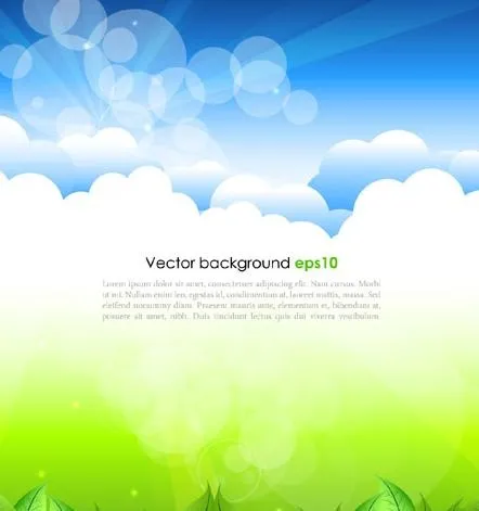 蓝色光晕矢量素材背景ai矢量模版下载