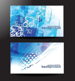 动感线条箭头时尚卡片名图片