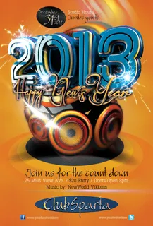 2013新年主题海报PSD素材下