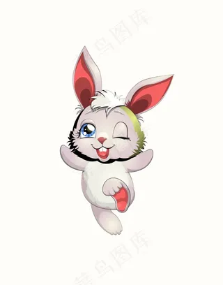 卡通动物图案兔子