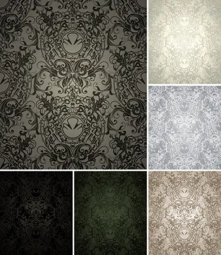 欧式古典底纹矢量素材