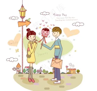 给女生送棒棒糖的男生图片