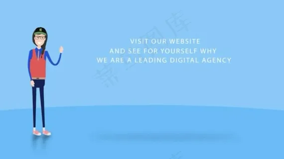 MG扁平化二维卡通人物商品介绍展示