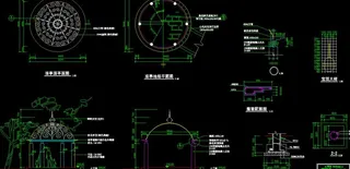 欧式铁花凉亭图片