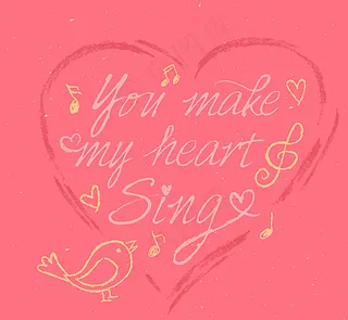 清新情人节贺卡图片