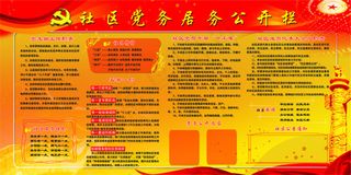 社区党务居务公开栏