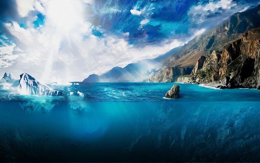 北欧北极冰川高清3d清凉