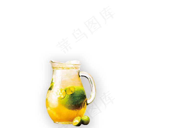 自然色简约风奶茶免抠元素 