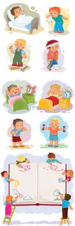 小学生日常行为设计元素合集