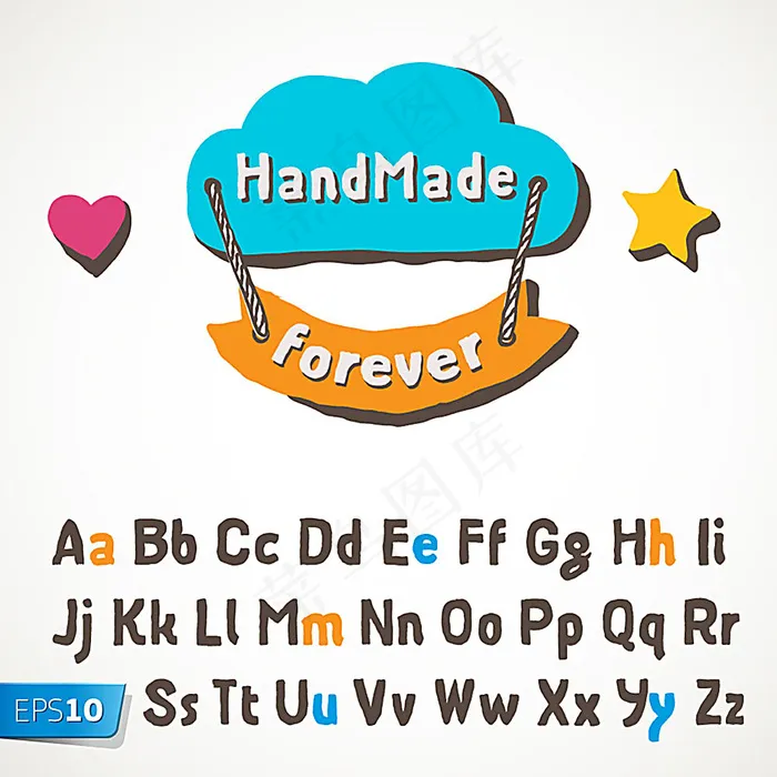 卡通字体素材