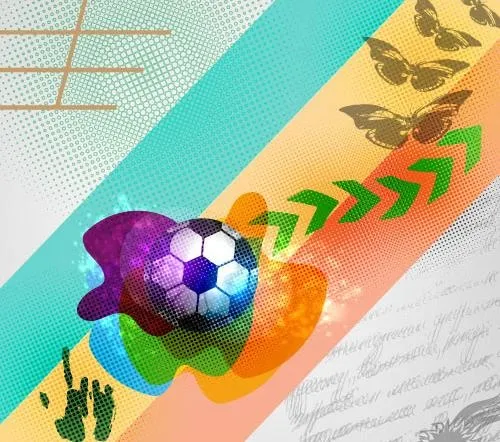 动感足球背景图片eps,ai矢量模版下载