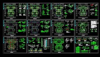 还迁小区住宅楼施工图cad图纸