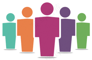 团队协作卡通小人免抠png透明素材