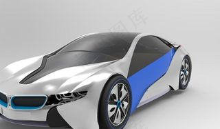 （使）宝马i8概念起来