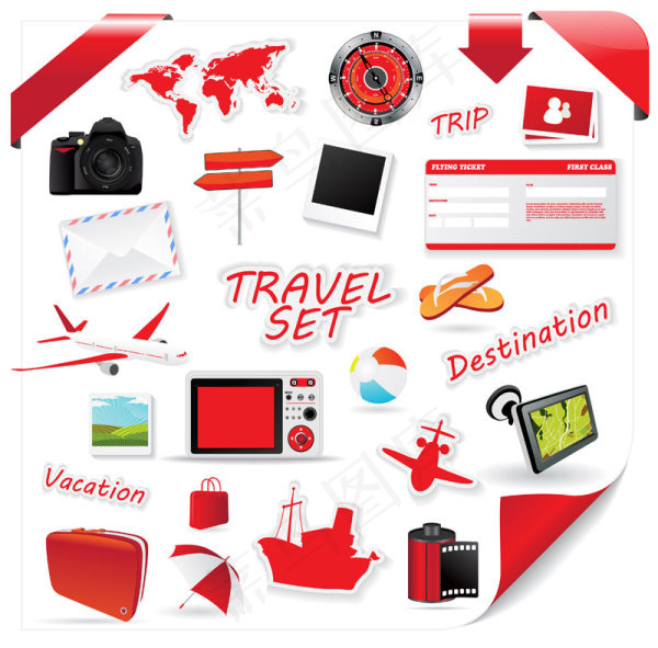 精美生活标贴——矢量素材