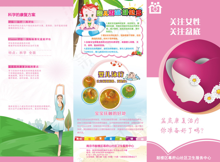 关注女性 关注盆底(210X297)cdr矢量模版下载